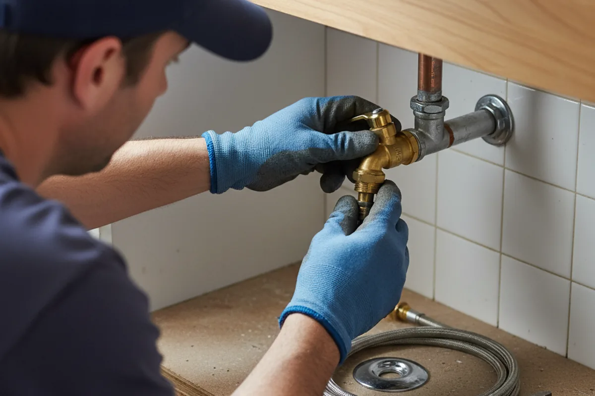 Shutoff valve and fitting work during Faucet and Fixture Repair in Goodfield